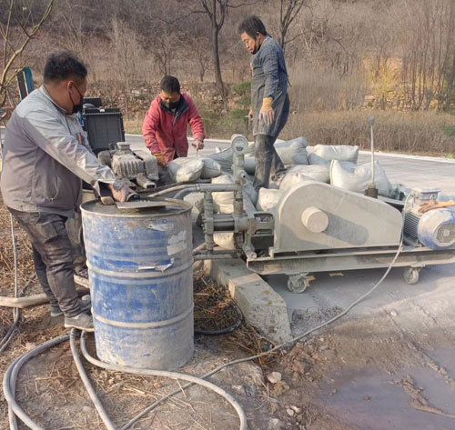 城口路面下沉注浆